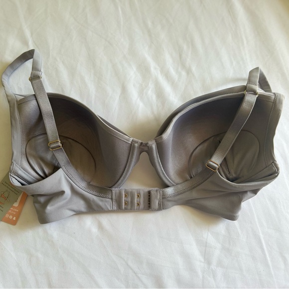 *THIRDLOVE  24/7 Classic Contour Plunge Bra NWT Grey O-36 - Picture 8 of 12
